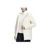 Fila Solid Color Hooded Straight Cut Warm Three In One Down Jacket Women Outerwear Asparagus-White A11W347909F-IV