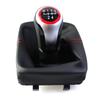 Pour VW Polo 9N 9N2 2002-2009 Pommeau de levier de vitesse en cuir PU avec Soufflet de levier de vitesse