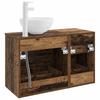 Bathroom Furniture Set 2 Pcs Reclaimed Wood Effect Particleboard