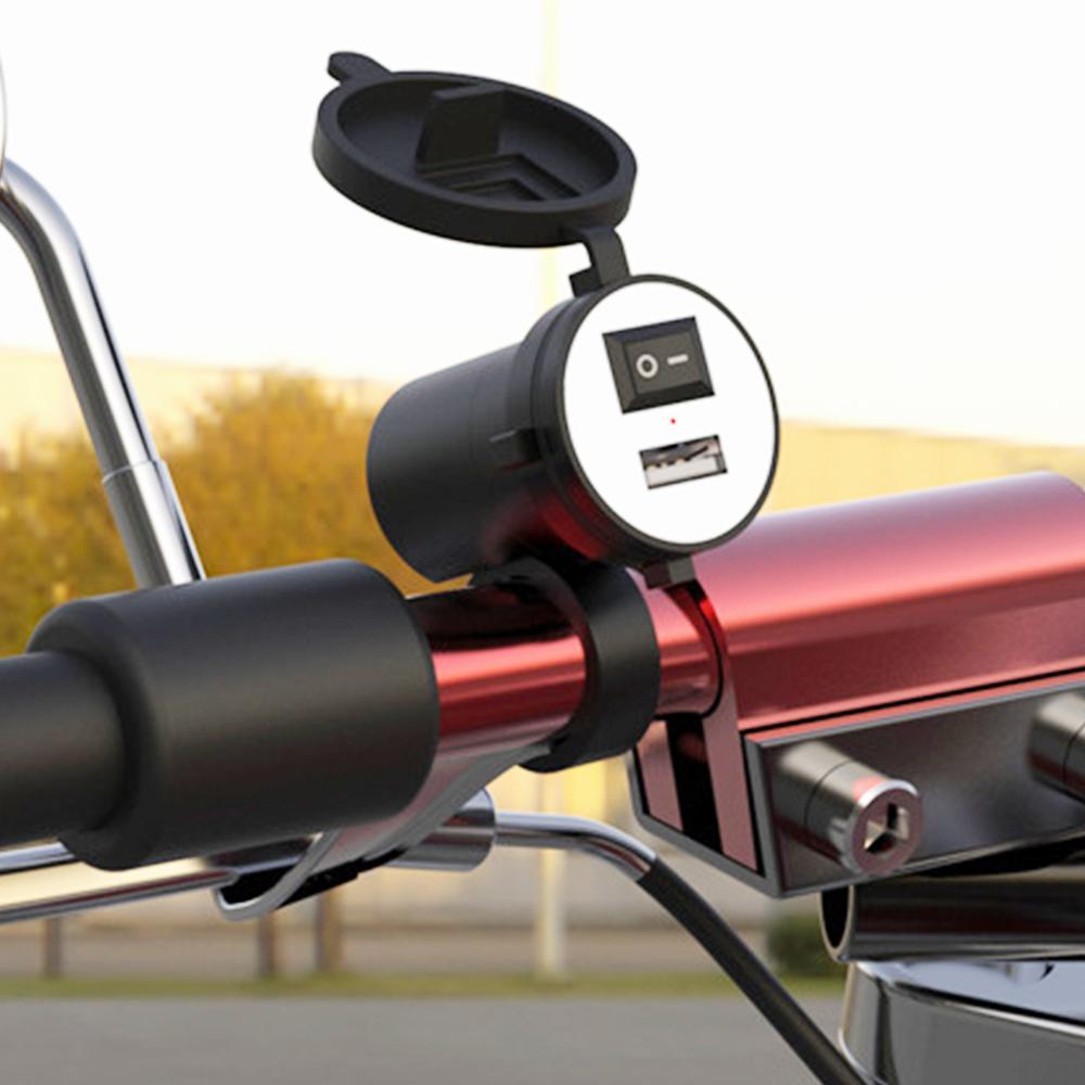 Încărcător USB pentru motocicletă cu încărcare rapidă 12V 5V-1.5A, adaptor de telefon mobil impermeabil, priză de alimentare, accesorii moto