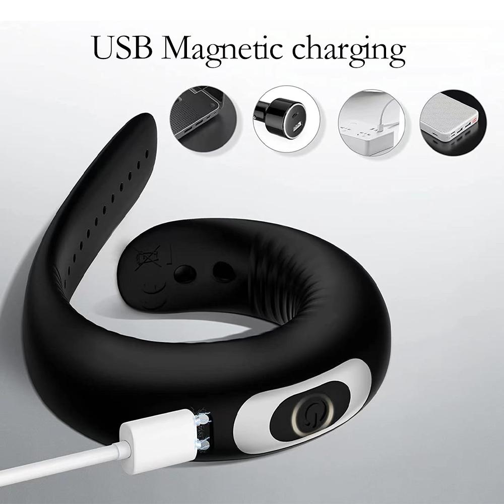 Penis Ring Vibrator Adjustable Vibrating Ring Delay Ejaculation Enlargement Erection Masturbator Adult Sex Toy For Men