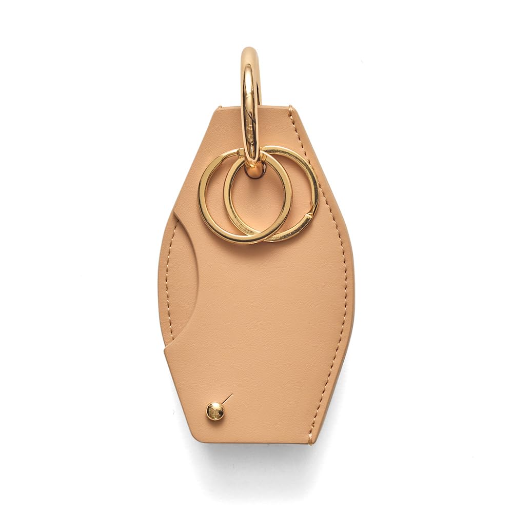 [Hazel] Hotel Leather Key Ring Ha-2204-815 Apricot