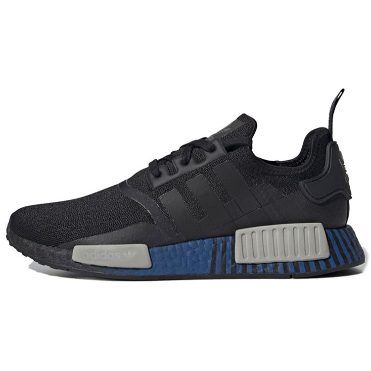 

Adidas NMD_R1 Lush Blue Мужские кроссовки Black Core-Black Metal-Grey FV3652