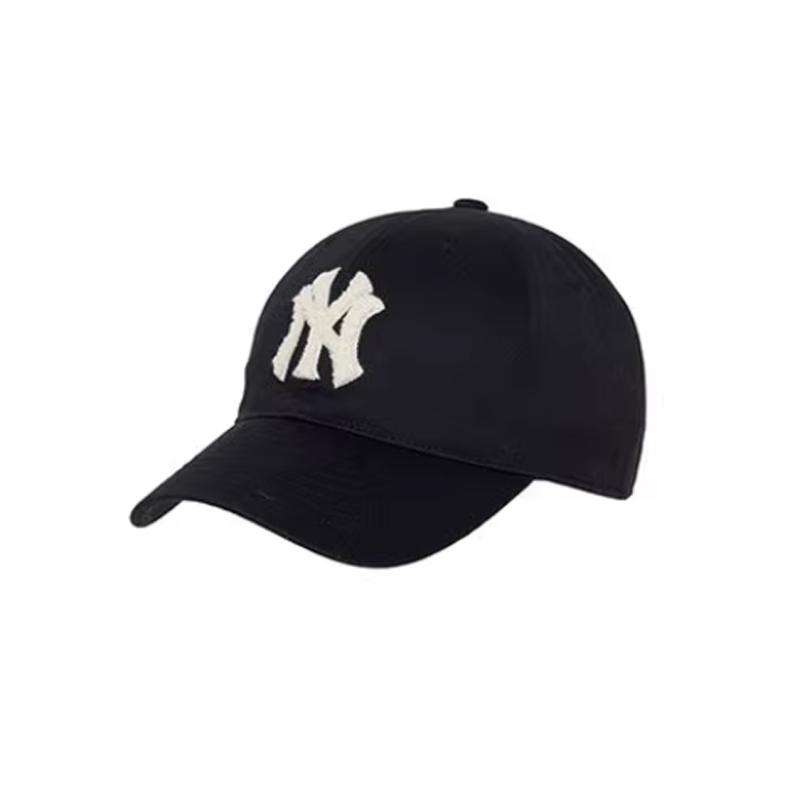 MLB Cotton Baseball Caps Unisex Black Fashion 3acpv043n 50bks