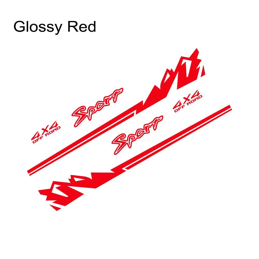 Pickup Decal For Isuzu Dmax Toyota Tacoma Car Stickers Truck Mountain 4x4 Sport Style Vinyl Cover Auto Decoration Accessories