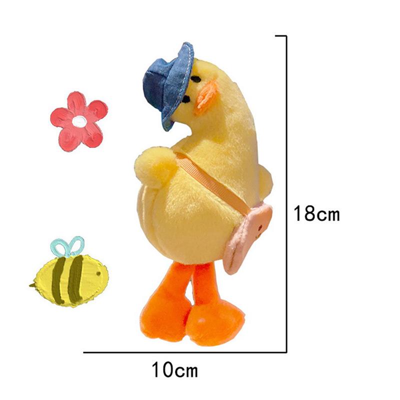 Lindo Llavero de Peluche Llavero de Muñeca para Mujer Dibujos Animados Lindo Pato Accesorio para Coche y Bolso Llavero de Peluche Lindo Chico Chica Pareja Colgante para Amante