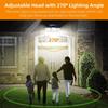 138 / 198LED Solar Lights Outdoor Motion Sensor  Human Induction  Adjustable  Head  IP65 Waterproof Solar Power Wall Lamp
