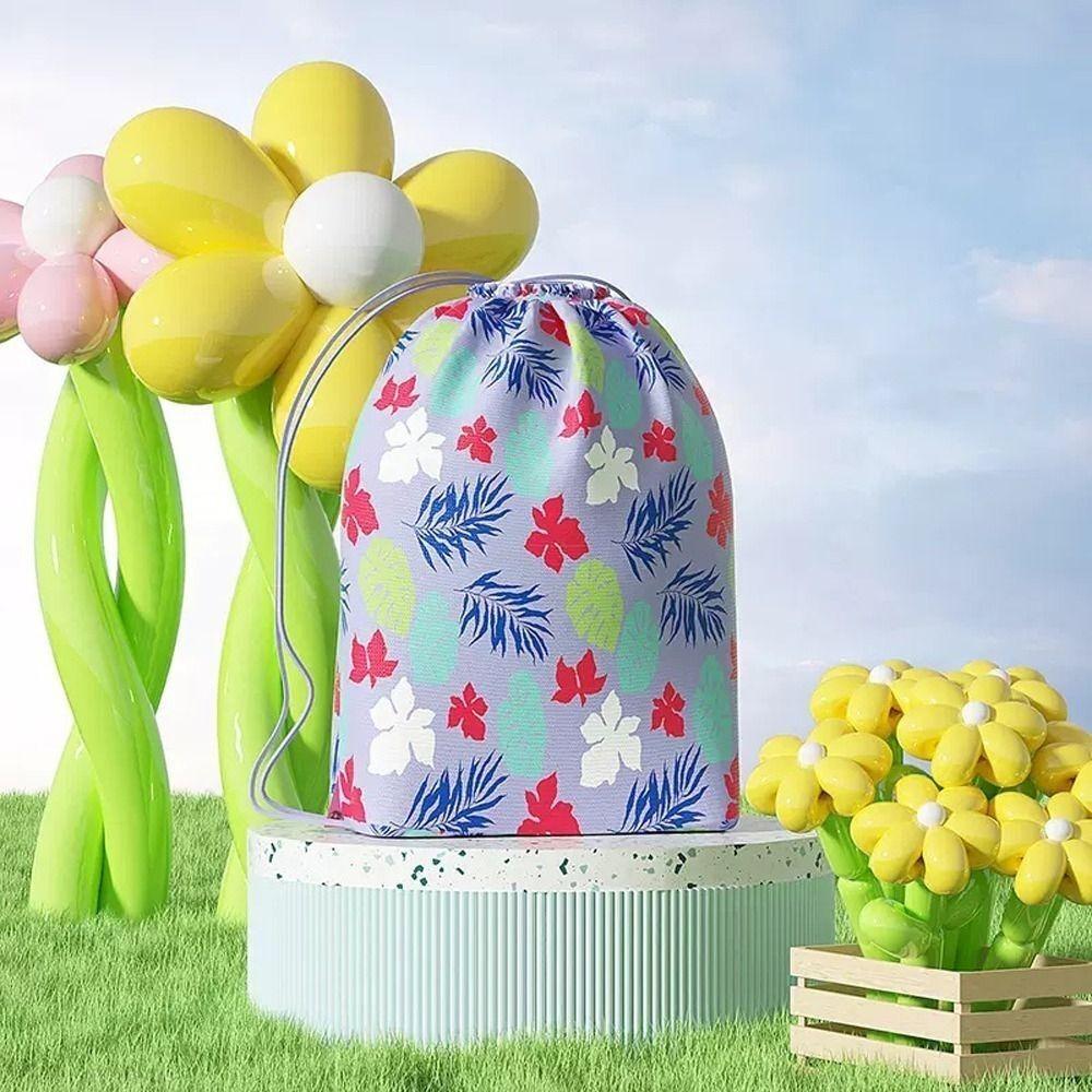 Dinosaur Children's Swimming Bag Waterproof Sports Drawstring Pouch Portable Pool Beach Dinosaur Children's Swimming Storage Bag