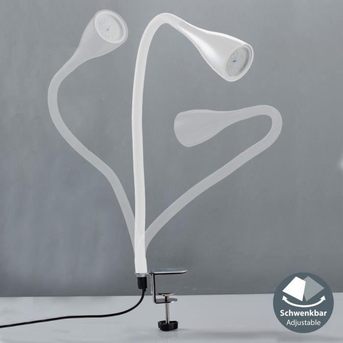 Lampe De Lecture À Pince - LED - GU10 5W - Dimmable - 400 Lumen - Blanc