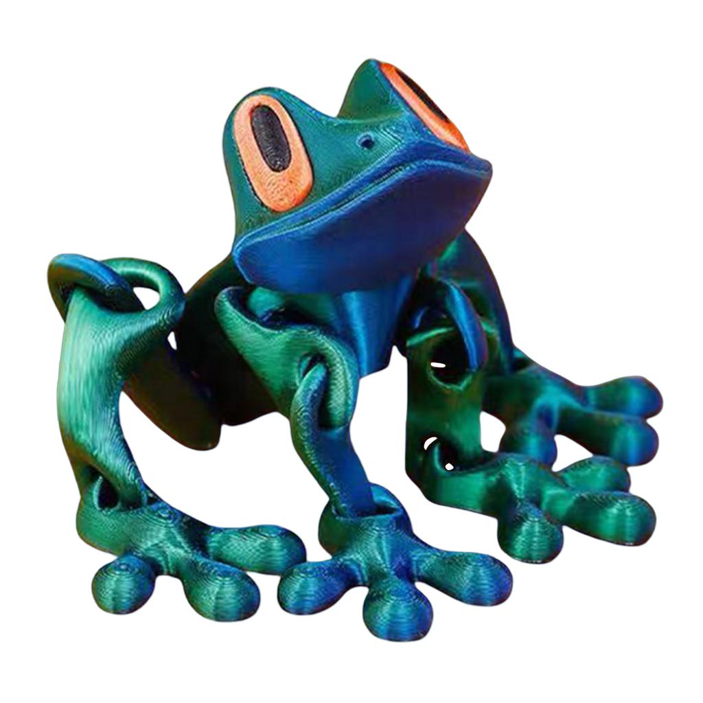 3D Printing Magnetic Refrigerator Sticker W/ Movable Joint Movable Joints Frog Fridge Magnet for Refrigerator Garage Decorations
