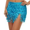 Bohemian Sequin Hip Scarf: Four-layer Tassel Waist Chain Belly Dance Costume for Women. Perfect for Halloween Performances.