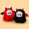 Black Halloween And Red Ghost Skull Plush Doll Pillow For Room Decoration
