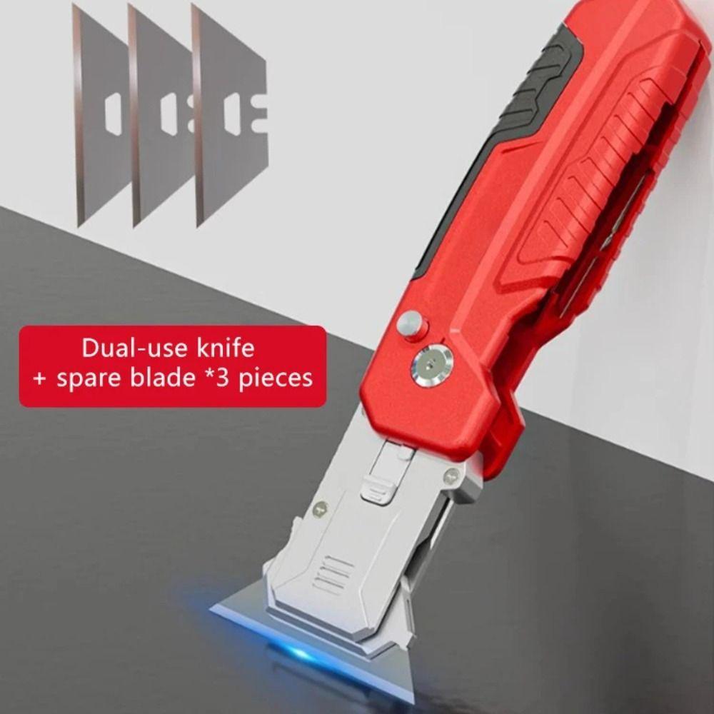Spatola Multiuso Coltello Multiuso Manuale Blocco di Sicurezza Strumento per la Rimozione della Colla da Cucito Coltello per Incollare Pulizia