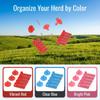 100Pcs Lightweight Livestock Ear Tags PP Ear Tags Easy Operation Numbered Livestock Ear Tags  Cow