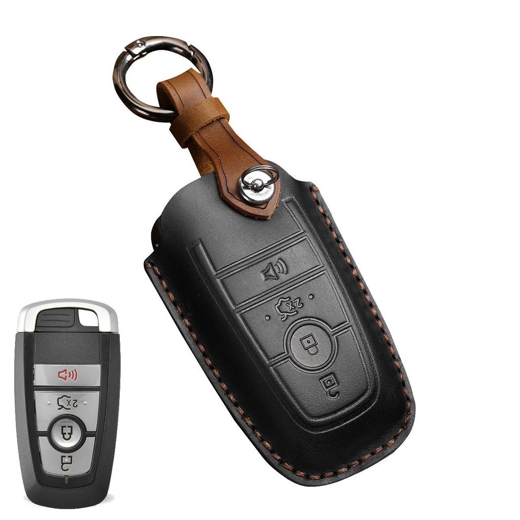 Lincoln Ford Key Case - Raptor, Explorer, Everest, Mondeo, Edge - Cowhide Material