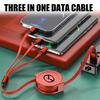 3 In 1 Phone Data Cable Multi Port Multiple Charging Wire Accessory For Mazda 3 6 CX5 2 CX3 CX9 MX5 RX8 Axela Demio Atenza MS