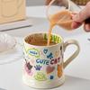 370ML Ceramic Printed Coffee Cups Cute Graffiti Coffee Mug Home Breakfast Milk Juice Cup Office Water Cup Drinkware Gifts