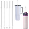 Owala Straw Cleaner Brush - Extra Long 12.5 Inch Pipe Cleaners, Extra Wide 10mm Stainless Steel Cleaning Brush Set for Straws On Cups, Water Bottles,