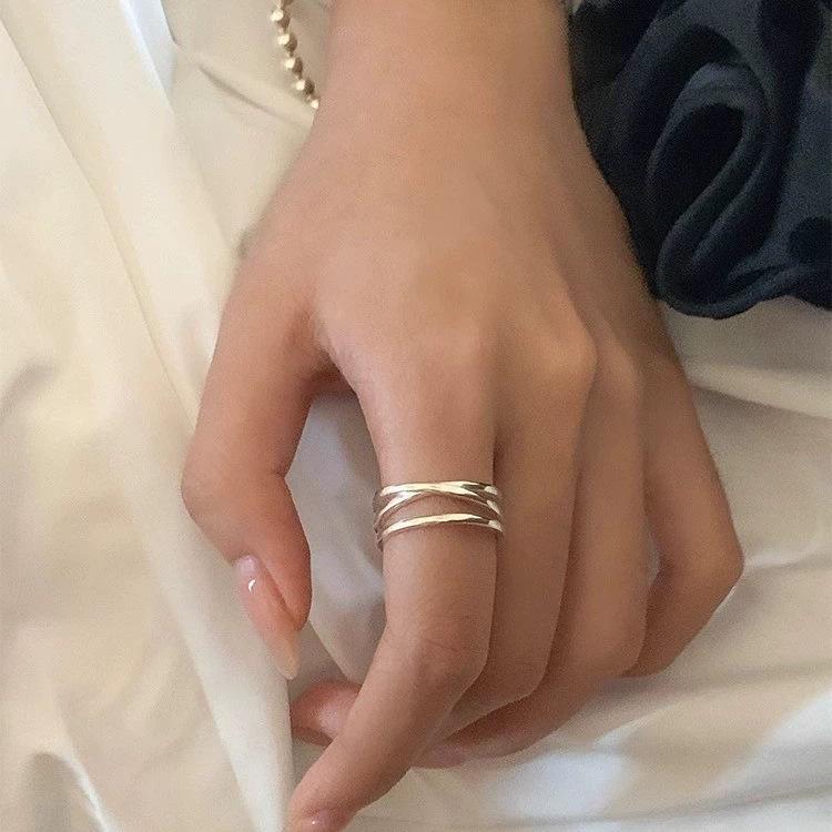 

Minimalist Adjustable Open Teardrop Ring for Women – Chic & Unique Design