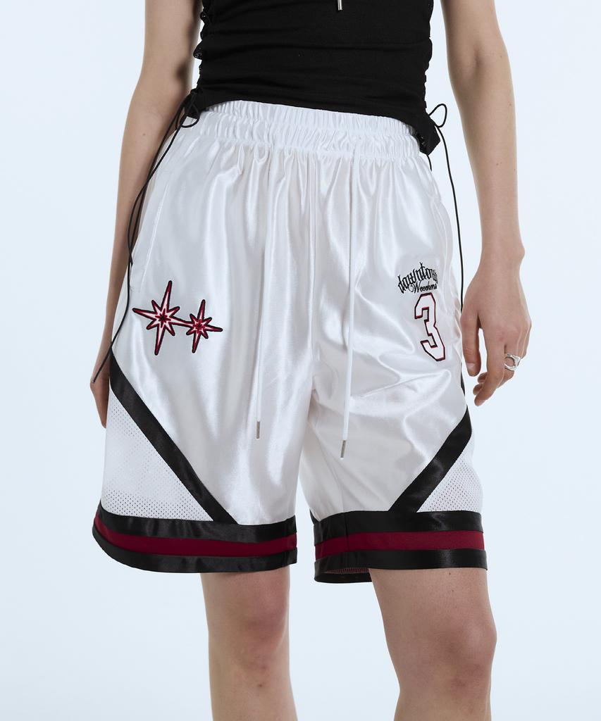 LARTIGENT L11 Big Number Shorts(White)