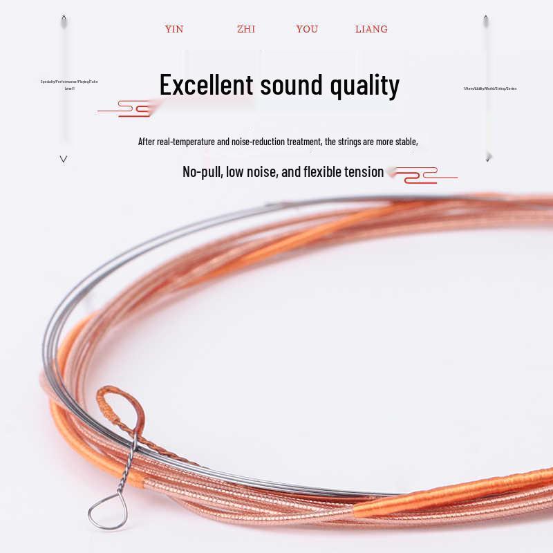 Le Hai Professional Zhong Ruan Strings YX05: Steel Core Nickel-Chromium Wire Wound for Strings 1/2/3/4.