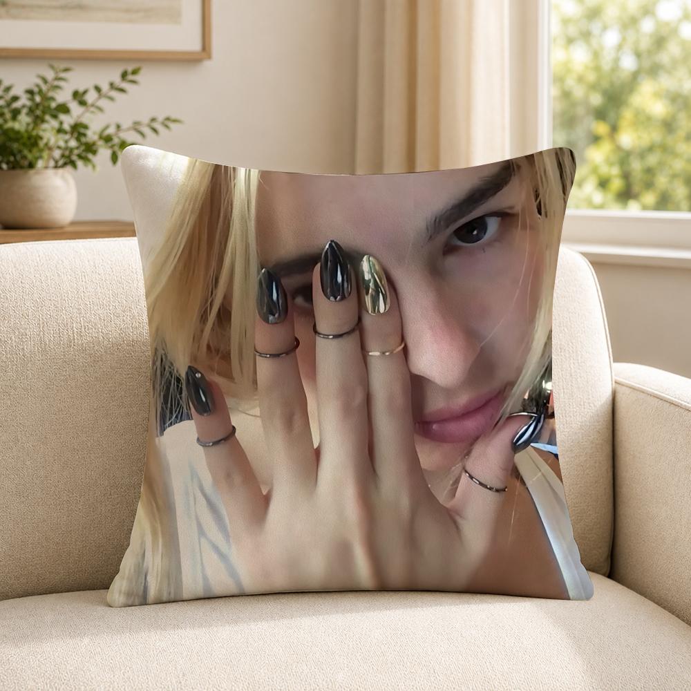 Person AAddison RRae funny Cushion Cover Soft Short Plush SkinFriendly Cushion Case for MultiScene Use