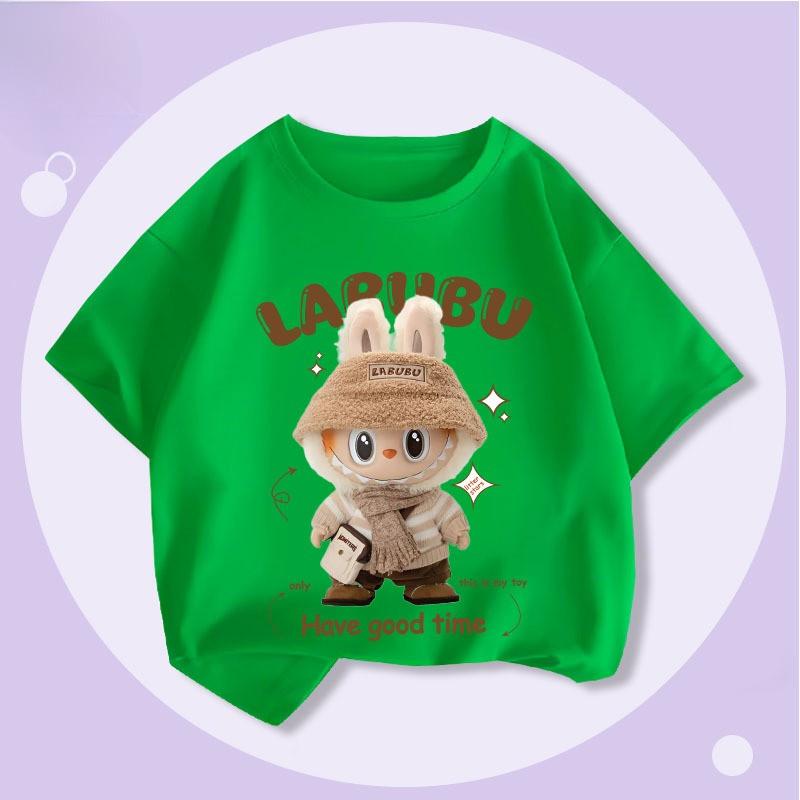 LABUBU Stilvolles Jungen-T-Shirt-Kombiset Leicht & Atmungsaktiv für Sommerliche Freizeitkleidung