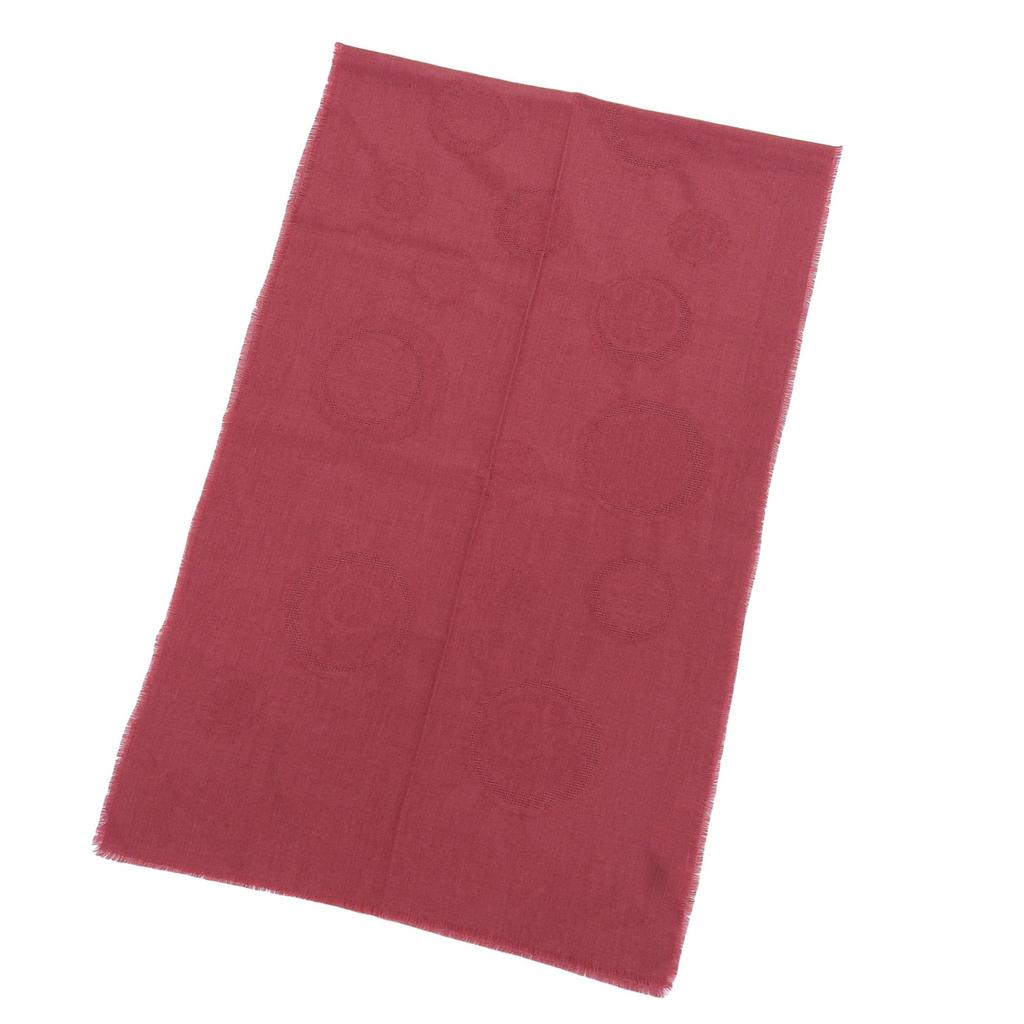 Great Salvatore Ferragamo Stall GanciniPattern Bordeaux Series Cashmere Women Used