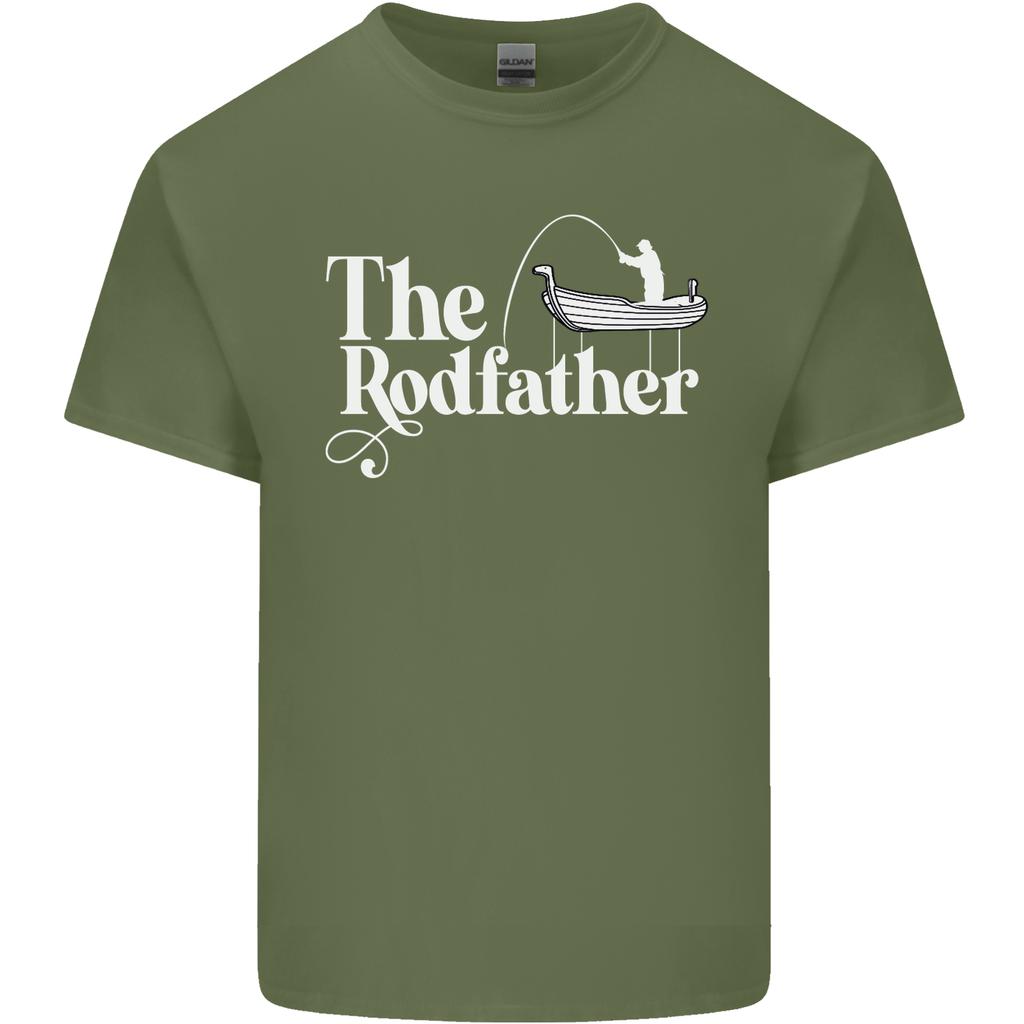 The Rodfather Funny Fishing Rod Father Unisexs Light Cotton TShirt