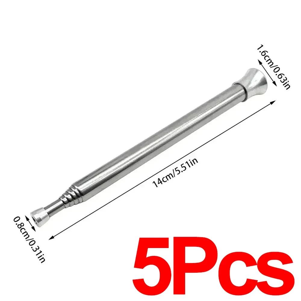 Portable Blow Fire Tube Telescopic Fire Blow Pipe Stainless Steel Blow Fire Tube Safety Camping Hiking Tools No Mouth Injury