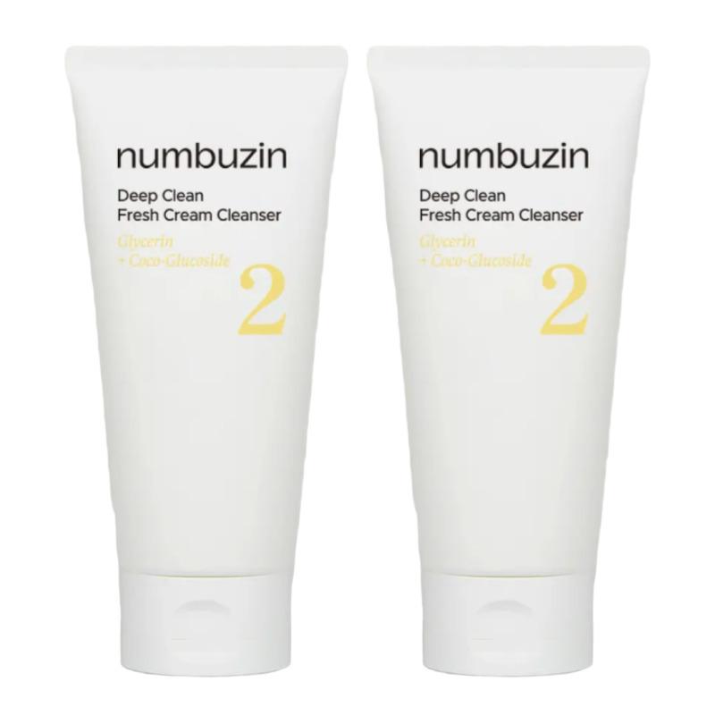 numbuzin No.2 Deep Clean Whipped Cream Cleansing Foam 1+1 Set (120ml + 120ml)