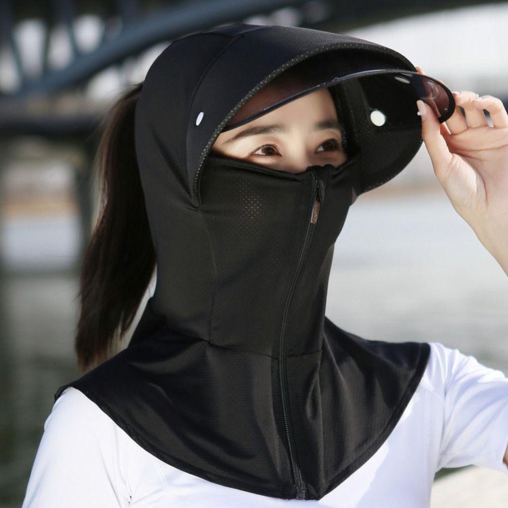 Neck Guard Women Sun Hat Face Cover Summer UV Protection Cap Female Sunshade Hat Mountaineering