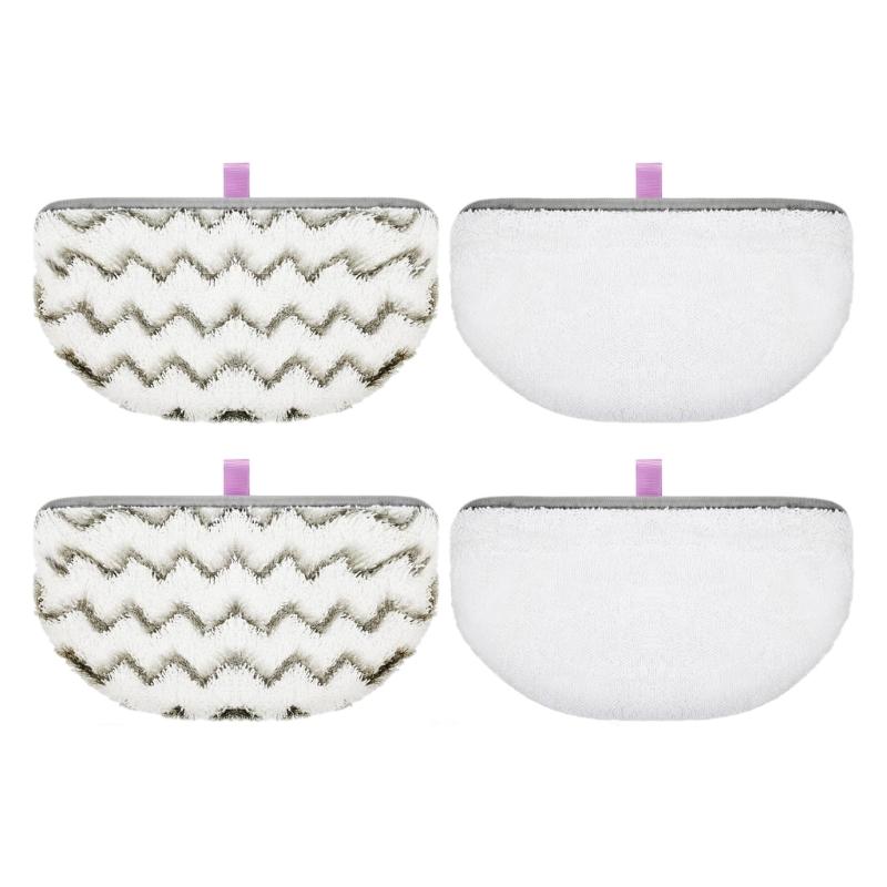 4Pcs Microfiber Cleaning Pads Washable Microfiber Replacement Pad for 1940 1806 1544 Steam Mop Pad Accessories 1
