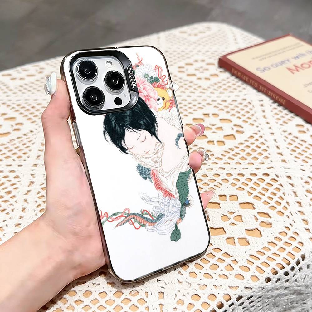 M-MaiYaCa Takato Yamamoto Phone Case For iPhone 17,16,15,14,13,12,11 Plus,Pro Max,XS,Colored silver phone case iPhone17