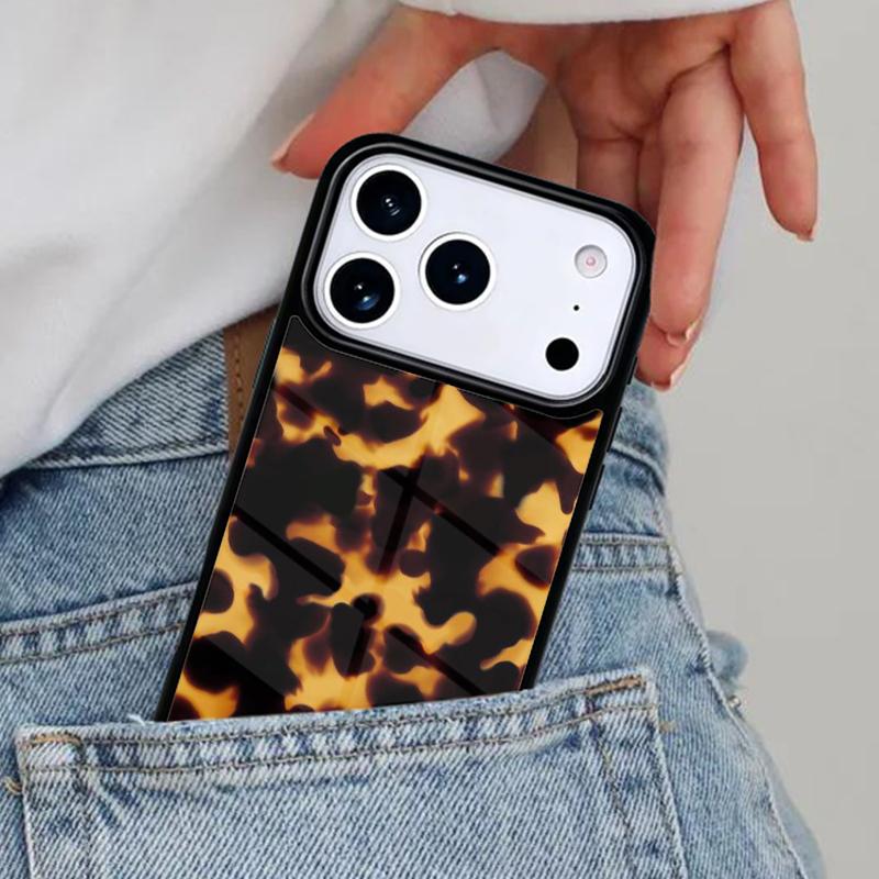 Dark Tortoise Pattern Phone Case for iPhone 16e 15 14 13 12 17 Pro Max Plus Air 17pro Cover Coque