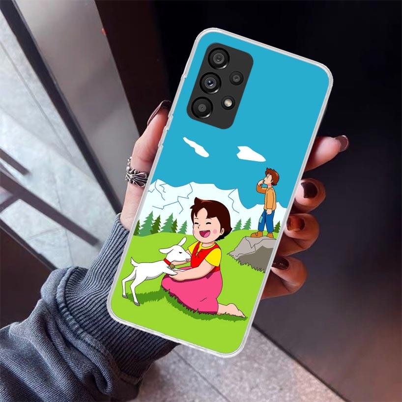Heidi Cute Cartoon Phone Case For Samsung Galaxy A12 A52S A42 A32 A22 A51 A50 Note 20 Ultra 10 S10 Plus A71 A70 A31 A30 A10S Gal