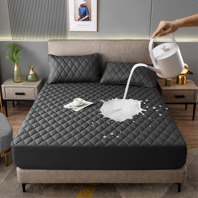 Waterproof Mattress Cover Elastic Matress Protector Double Bed Jacquard Sheet Cover Non-slip Bedspreads For King/Queen Size 1pc