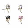 10PCS Crooked Heart Nail Art Charms Translucent Nail Jewelry Manicure Charms  DIY Decoration