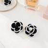 Black Fabric Camellia Flower Brooches For Woman Brooch Pins Dress Shirt Fashion Accessories Gift