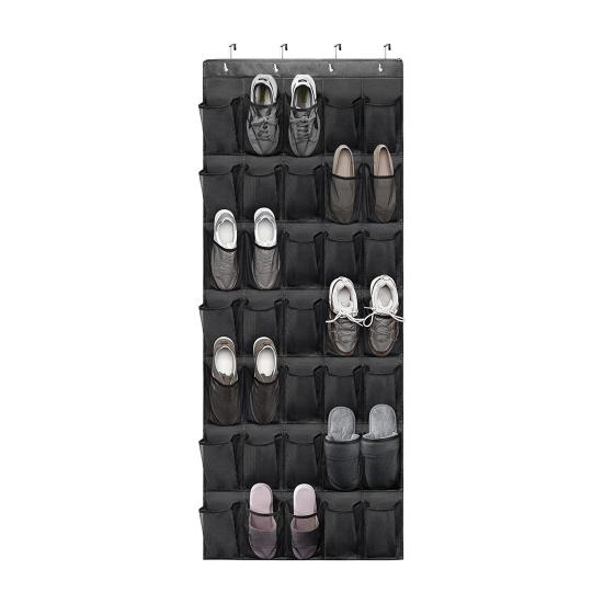 Over-the-Door Shoe Organizer 35 Pockets Mesh Breathable Storage Bag Hanging Shoe Storage Bag with Hooks for Door Closet Dorm Room