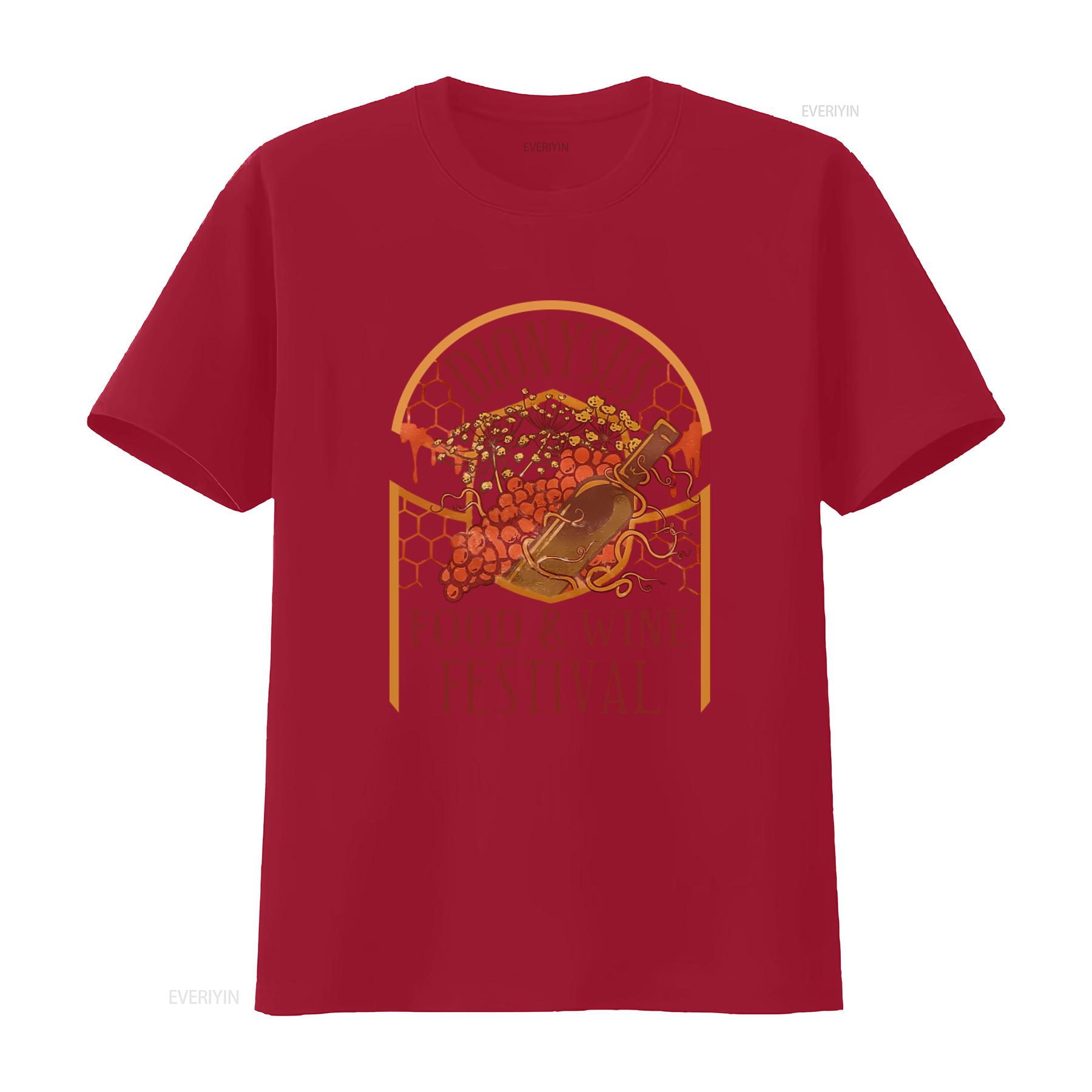 Dionysus Food Wine Festival T Shirt Greek Life Inspired Design with Grape Bottle Honeycomb Print vintage Washed S