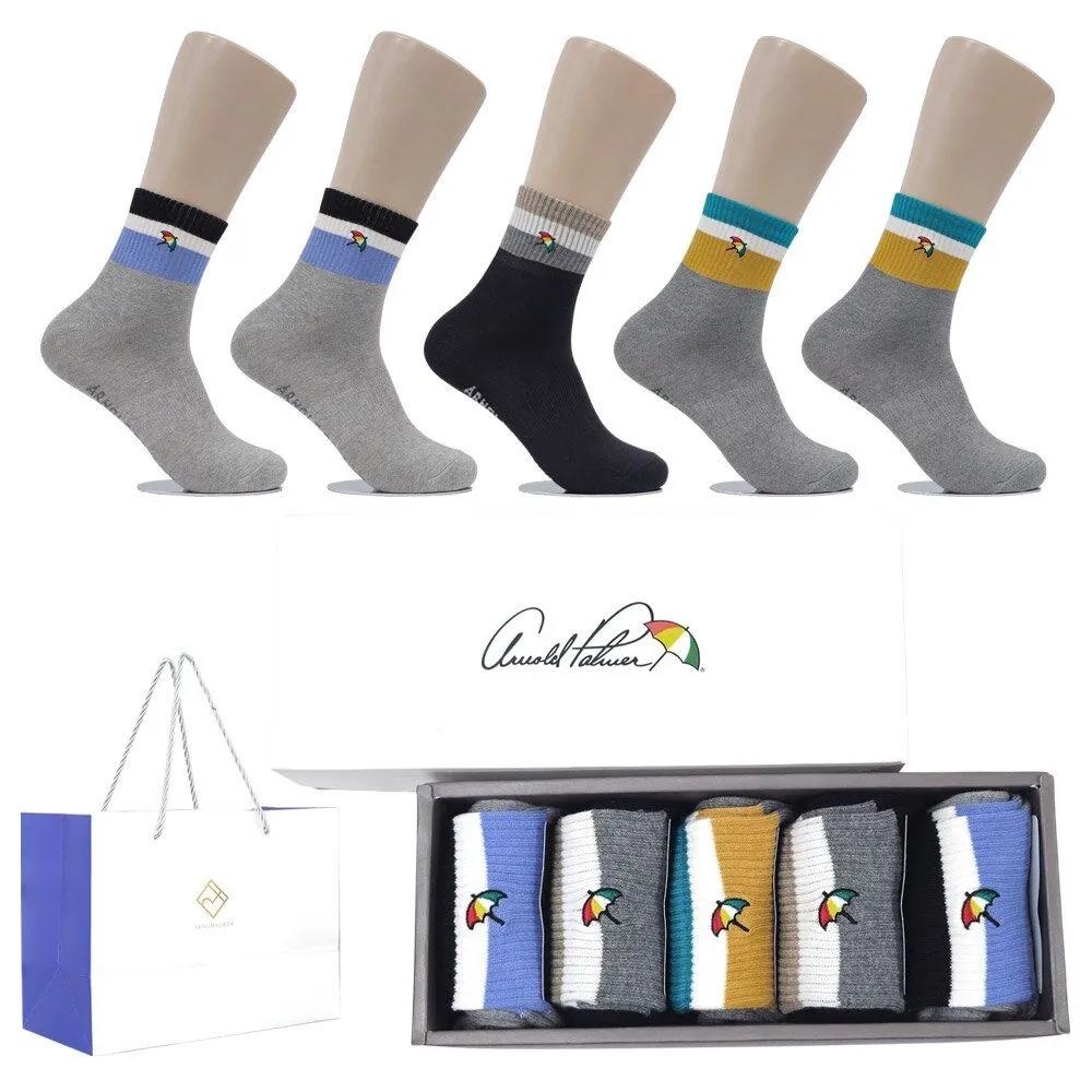 Arnold Palmer Anti-Twist Men's Casual Socks Mid-Length 5-Pair Gift Set MSP003