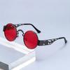 New hollow metal punk sunglasses dragon and phoenix glasses legs glasses retro round personalized sunglasses European and American trend street shoot