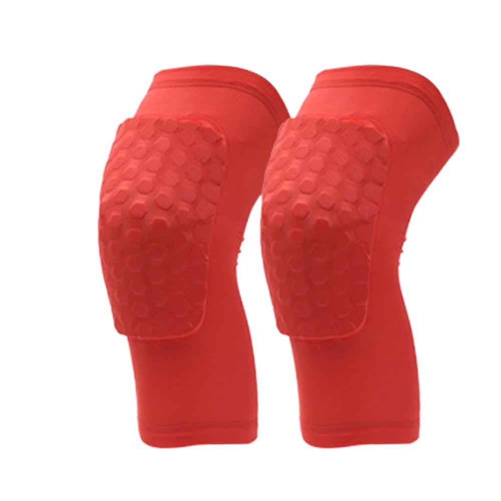 

for Friend Short Design Fitness Gear Honeycomb Brace Kneepad Compression Leg Sleeve Unisex Knee Pad S червоний