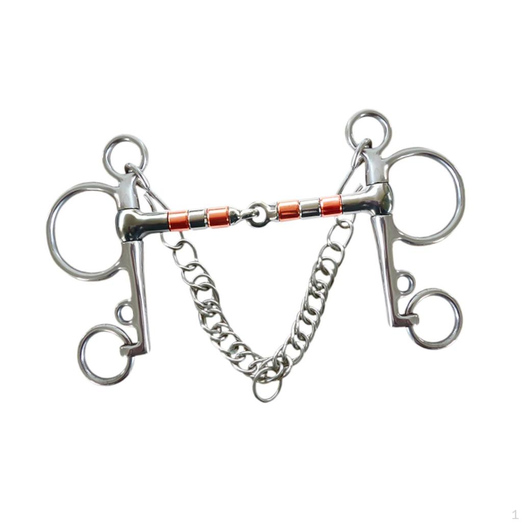 Horse Bit Mouth All Purpose with Hooks Rustproof Full Cheek Snaffle