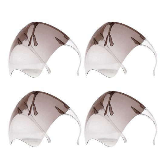 Sıçrama Korumalı Yüz Kalkanı Tam Yüz Koruma Maskesi Buğu Önleyici Şeffaf Yüz Maskesi Mutfak Pişirme Taşlama Kesme İçin Yeniden Kullanılabilir Sıçrama Koruyucu