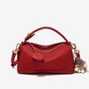 Retro Red Pillow Bag for Women Temperament Bridal Wedding Handbags French Texture Soft PU Single Shoulder Crossbody Bags