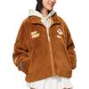 Li-Ning X Disney Co-Branded Chip N Dale Cartoon Buchstabenstickerei Locker Gestrickte Strickjacke mit Reißverschluss Lammwolljacke Warmer Baumwollmantel Damen Oberbekleidung AFDSC92-2
