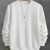 Herren Casual Rundhals Sweatshirt Pullover für Freizeitkleidung, Sweater Hoodie, Herren Sweatshirt, Weißer Sweater Herren