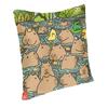 A Pond Full Of Capybara Square Pillow Cover Home Decor Cushions Throw Pillow For Living Room Double-Sided Printing